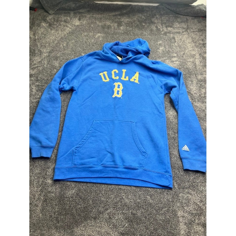Adidas UCLA Bruins Hoodie Blue Pullover Sweatshirt Mens Small NCAA College Logo